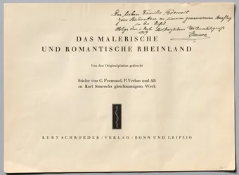 Kuvankaunis ja romanttinen Reininmaa, 1928.
