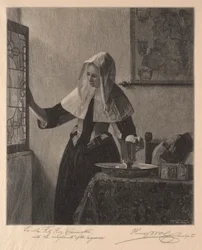 Nuori nainen ikkunassa, 1907.