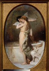 Kauneus ja rakkaus. Henryk Siemiradzkin (1843-1902) maalaus öljy kankaalle