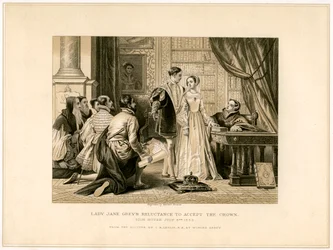 Lady Jane Grays haluttomuus hyväksyä kruunu, 1800-luku