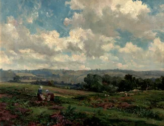 Fields in Surrey, 1890