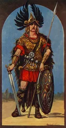 Hengist, anglien päällikkö, 449 jaa., 1924.