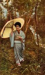 Suihku metsässä, 1910.