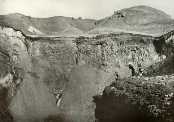 Fuji-Sanin pyhä kraatteri, 1910.