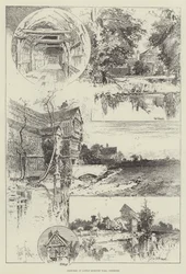 Luonnokset Little Moreton Hallista, Cheshire