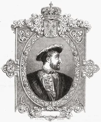 Francois I, Pannemaker-Lignyn kaivertama Louis Blancin (1811-82) "Histoire de la Revolution Francaise" -teoksesta