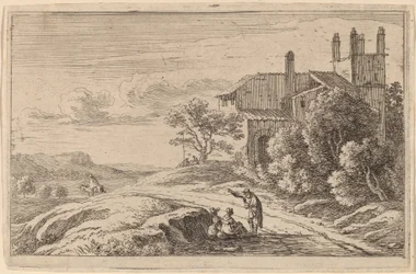 Rakennus neliötornilla