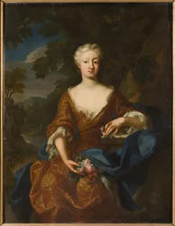 Louise Dorothee de Brandebourg, reine de Suede - Muotokuva Preussin prinsessa Luise Dorotheasta (1680-1705), kirjoittanut Quiter, Hermann Hendrik, nuorempi (toimii 1700-1731). Öljy kankaalle