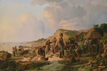 Kalastajan kotiinpaluu Probsteierissa, 1837