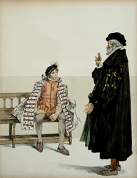 Henri IV (1553-1610) ennen professoriaan La Gaucherieta. Hermann Vogelin (1856-1918) kuvitus teoksessa "" Henri IV""