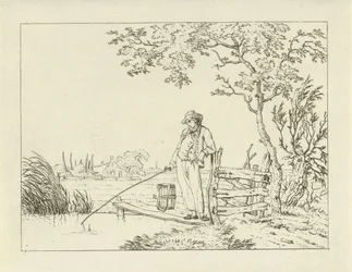 Kalastaja kannella kalastaja
