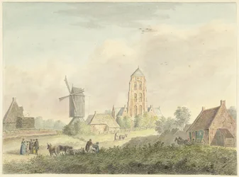 Westkapellen kylän kirkko Zeelandissa