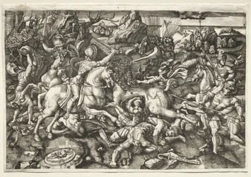 Taistelu ratsumiesten välillä, 1523.