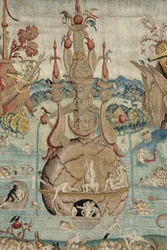 Maallisten ilojen puutarha. noin 1560 (kuvakudos)