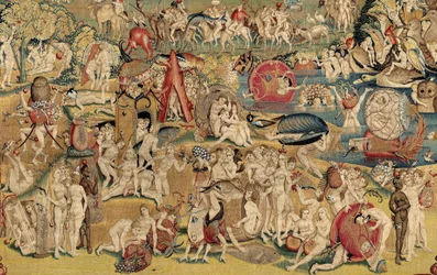 Maallisten ilojen puutarha. noin 1560 (kuvakudos)