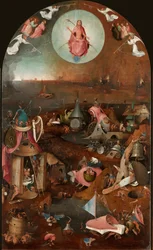 Viimeinen tuomio -triptyykki, keskipaneeli, noin 1490-1510.
