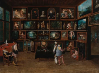 Asiantuntijat galleriassa, 1600-luvun ensimmäinen kolmannes.