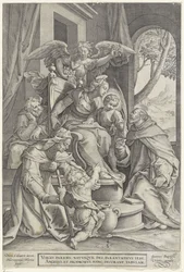 Pyhä perhe Elisabetin ja Johannes Kastajan kanssa, Denys Calvaertin jälkeen, 1563 - ennen vuotta 1611