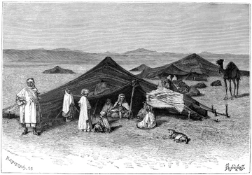 Paimentolaisleiri, Sahara, 1890