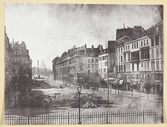 Rue Royale ja Barrikadien jäännökset 1848