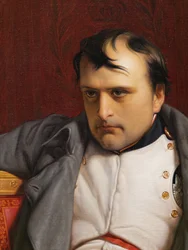 Napoleon I Fontainebleaussa, 31. maaliskuuta 1814, kasvojen yksityiskohta, 1840