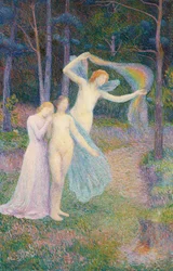 Naiset puiden keskellä, 1897