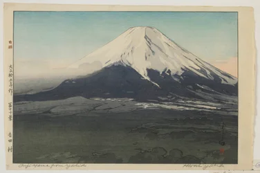Fuji Yoshidalta, sarjasta Kymmenen näkymää Fuji-vuorelle, Taisho-aikakausi