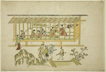 Courtesaanien talo sarjasta "The Appearance of Yoshiwara (Yoshiwara no tei)"