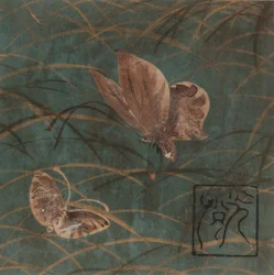 Perhosia ja ruohoja, Edo-kausi, 1600-luvun alku.