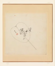 Miscellaneous Studies, yksi lehti päivätty 1619 (kahdentoista maalauksen albumi; tussi paperille).