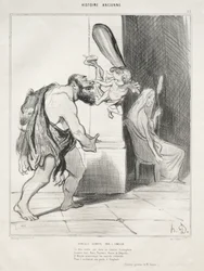 Muinainen historia, levy 25: Herkules Cupidon alistama, 18. syyskuuta 1842.