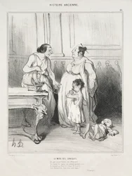 Muinainen historia, levy 46: Gracchin äiti, 1842.