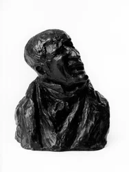 Rinnat syytettynä "Julkisuudet vanhurskaudesta" "Pierre Nicolas Berryerin (1757-1841), asianajajan oletettu muotokuva (karikatyyri). Snaggy.”” Honore Daumierin (1808-1879) veistos 1800-luku. Inv L 48,22 Koko cm K 15 x L 1 Kuvataidemuseo