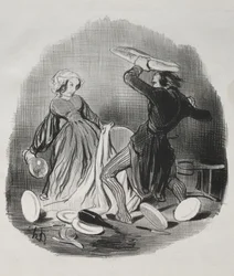 Avioliittotapa: Ah! luulet, että vaimosi ei tarjoa sinulle tarpeeksi, ilkeä..., 1841.