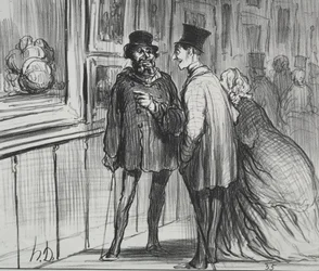 Näyttely 1859 levy 8: Taidemaalari, jolla oli maalaus kieltäytyi..., 1859.