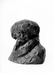 "" Celebrites du Juste Milieun """ karikatyyri Clement Prunelle (1777-1853), Lyonin lääkäri, varajäsen ja pormestari"" Honore Daumierin (1808-1879) veistos 1800-luku. Halkaisija cm: Korkeus 13 x P 15 Inv RF 263 Musee des Beaux Arts, Palais Long