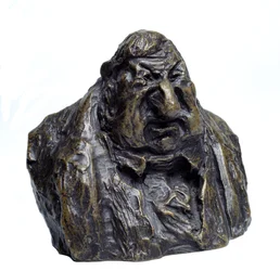 "Celebrites du Juste Milieun" rintakuvat ovat Jean Marie Fruchardin (1786 - 1872), varajäsenen, karikatyyri. Le Degout personified "Honore Daumierin (1808-1879) veistos 1800-luvulla Musee des Beaux Arts, Palais Longchamp, Marseille.