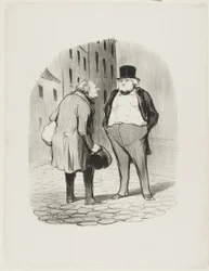 Porvari ja hänen räätälinsä, levy 5 teoksesta Les Bons Bourgeois.