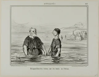 Meren tritonien ilmestyminen, levy 412, Actualités-julkaisusta.
