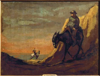 Don Quichote ja Sancho Panza (maalaus kankaalle)
