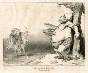 Le Charivari, Satiirinen mustavalkoisessa