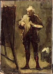 Omakuva (öljy paneelissa)