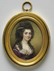 Naisen muotokuva, nimeltään Mrs. Close, 1786.