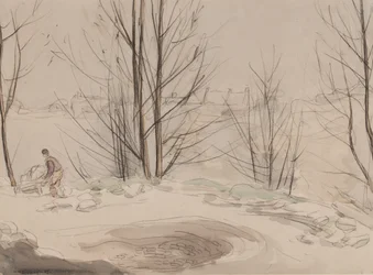 Carshalton Quarry, 1907 (liitu ja wc paperilla)