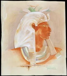 Muinaisen Egyptin kuningattaren Makare Hatshepsutin johtaja, 1900-luvun alussa
