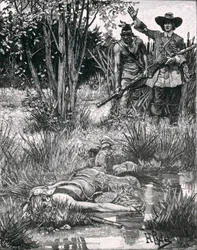 Kuningas Philipin kuolema, kaiverrus A. Hayman, Harper