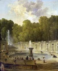 Pesunaiset puistossa - Pesijanaiset puistossa - Hubert Robertin (1733-1808) maalaus - noin 1775 - Öljy kankaalle - 56x45,5 - Petit Palais, Musee des Beaux-Arts de la Ville de Paris