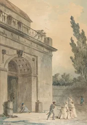Vierailijat lähtevät vankilasta, 1794-95.
