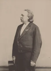 Urkuri ja säveltäjä Edmund Kretschmerin muotokuva 1830-1908.