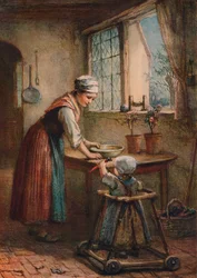 Nuori äiti, s. 1887